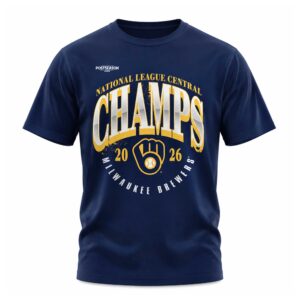 2026 Brewers NL Central Division Champions Locker Room Shirt