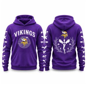 Vikings 2026 Fourth Wings Night Hoodie 3