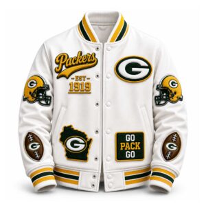 2026 Packers EST 1919 Baseball Jacket (1)