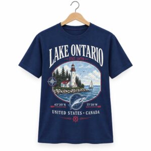 Lake Ontario Est 1656 United States Canada Shirt (2)