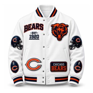 2026 Chicago Bears EST 1920 Baseball Jacket