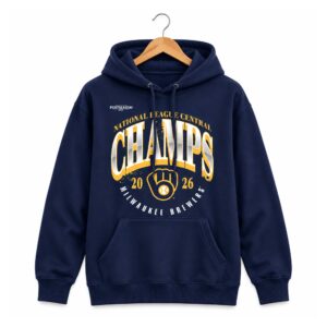 2026 Brewers NL Central Division Champions Locker Room Hoodie (1)