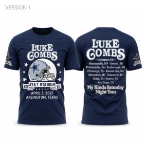 Cowboys Luke Combs My Kinda Saturday Night Tour 2027 Shirt