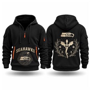 Seahawks 2026 Fourth Wings Night Quarter Zip Hoodie 2
