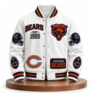 2026 Chicago Bears EST 1920 Baseball Jacket (1)