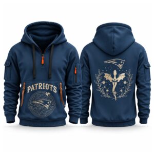 Patriots 2026 Fourth Wings Night Quarter Zip Hoodie