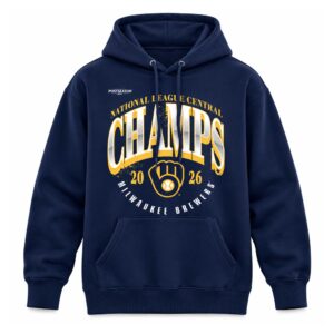 2026 Brewers NL Central Division Champions Locker Room Hoodie (2)