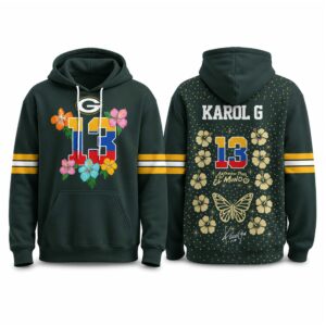 Packers Karol G Viajando Por El Mundo Tropitour 2027 Hoodie