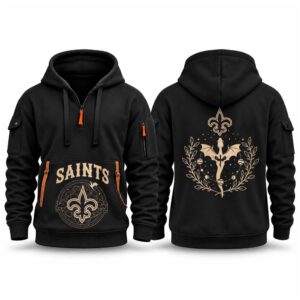 Saints 2026 Fourth Wings Night Quarter Zip Hoodie (2)