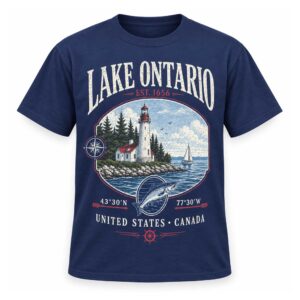 Lake Ontario Est 1656 United States Canada Shirt