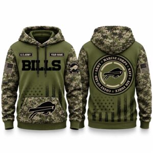 2026 Bills x U.S.Army Appreciation Personalized Hoodie