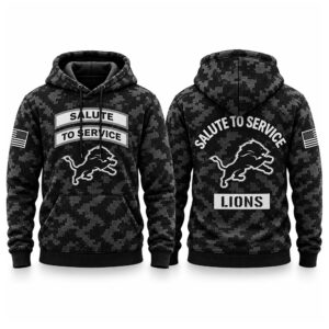Lions Salute To Service Black Camo 2026 T Shirt 2