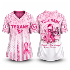 Texans 2026 Breast Cancer Awareness Custom Jersey