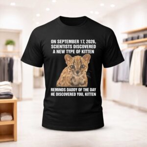 On September 17 2026 Scientists Discovered A New Type Of Kitten Reminds Daddy Of The Day He Discovered You Kitten Shirt (1)
