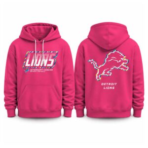 Lions 2026 Football Pink Crucial Catch Hoodie