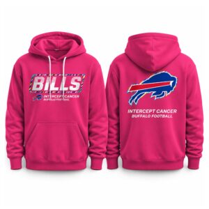 Bills 2026 Football Pink Crucial Catch Hoodie