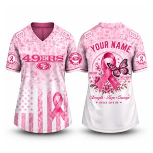 49ers 2026 Breast Cancer Awareness Custom Jersey