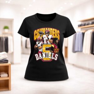 Commanders Rachaad White Jayden Daniels Number 5 Shirt (2)