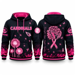 Cardinals Breast Cancer Awareness Custom Hoodie