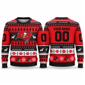 2026 Christmas Buccaneers Custom Ugly Sweater