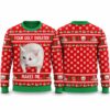 2026 Christmas Rules Worm With A Mustache Ugly Sweater