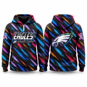 Eagles Football 2026 Crucial Catch Quarter Zip Waffle Hoodie 1