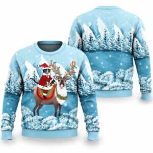 2026 Christmas Santa Cat Ugly Sweater