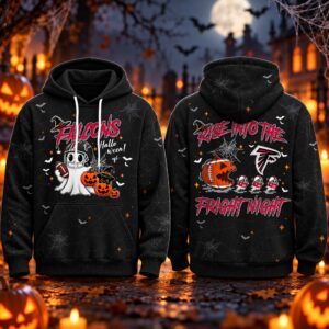 Falcons Halloween Rise Into The Fright Night Hoodie 2