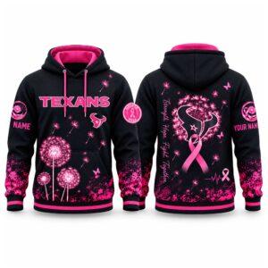Texans Breast Cancer Awareness Custom Hoodie