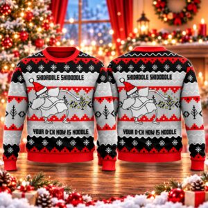 2026 Christmas Skidaddle Skidoodle Your Dick Now Is A Noodle Ugly Sweater 2