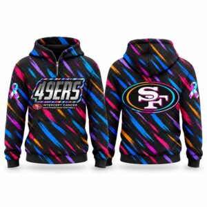 49ers Football 2026 Crucial Catch Quarter Zip Waffle Hoodie