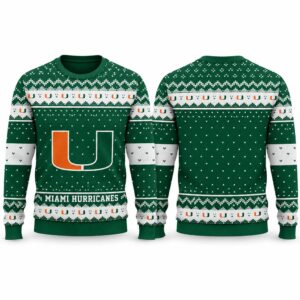2026 Christmas Hurricanes Custom Ugly Sweater
