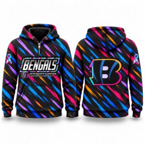 Bengals Football 2026 Crucial Catch Quarter Zip Waffle Hoodie