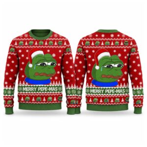 2026 Christmas Merry Pepe-mas Ugly Sweater