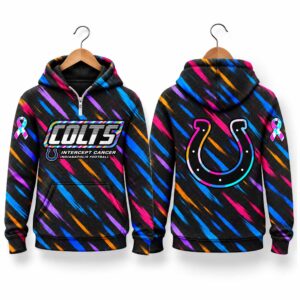 Colts Football 2026 Crucial Catch Quarter Zip Waffle Hoodie 2