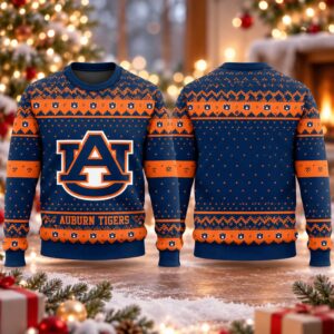 2026 Christmas Auburn Tigers Custom Ugly Sweater 2