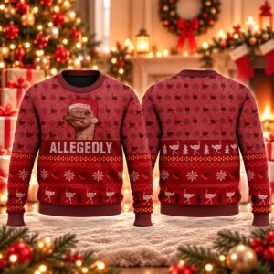 2026 Christmas Letterkenny Allegedly Meme Ugly Sweater 2