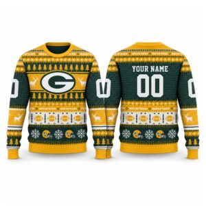 2026 Christmas Packers Custom Ugly Sweater