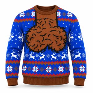 2026 Hairy Chest Christmas Ugly Sweater (1)