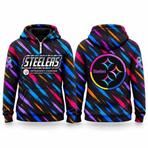 Steelers Football 2026 Crucial Catch Quarter Zip Waffle Hoodie