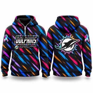 Dolphins Football 2026 Crucial Catch Quarter Zip Waffle Hoodie