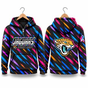 Jaguars Football 2026 Crucial Catch Quarter Zip Waffle Hoodie 2