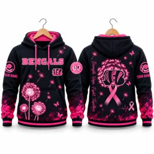Bengals Breast Cancer Awareness Custom Hoodie 2