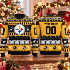 2026 Christmas Steelers Custom Ugly Sweater (2)