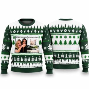 2026 Christmas Woman Yelling At A Cat Meme Ugly Sweater