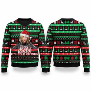 2026 Christmas Moira Rose Bebe It’s Cold Outside Meme Ugly Sweater 1
