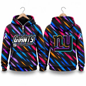 Giants Football 2026 Crucial Catch Quarter Zip Waffle Hoodie 2