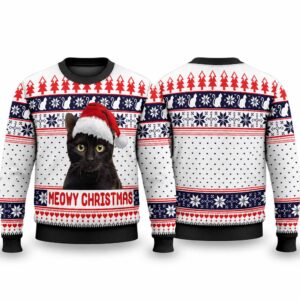 2026 Meowy Christmas Ugly Sweater