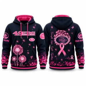49ers Breast Cancer Awareness Custom Hoodie