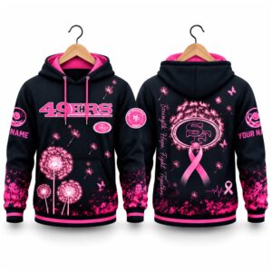 49ers Breast Cancer Awareness Custom Hoodie 2